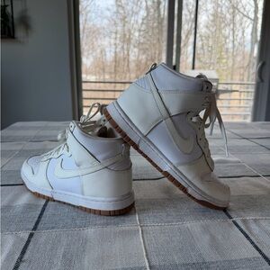 Nike high-top dunk whit sail gum sneaker